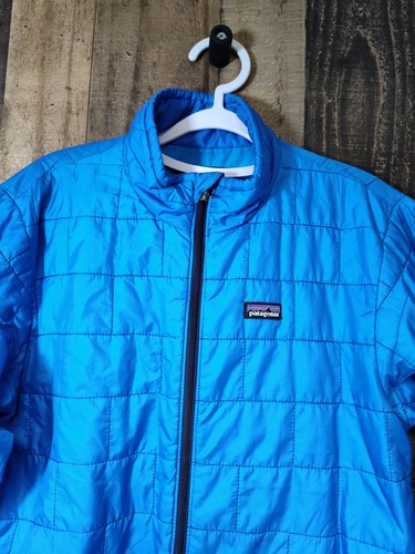 Patagonia Youth Size 2XL 16-18 Down Insulated Sweater Puffer Jacket Blue - Picture 7 of 16