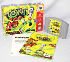 Tonic Trouble N64 Nintendo 64 Complete CIB! Authentic! Good Condition! RARE!