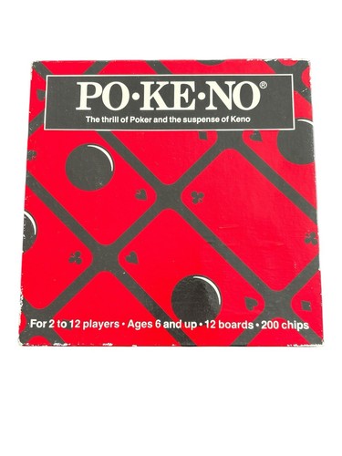 Vintage US Playing Card Co. Po-Ke-No Poker-Keno Complete 12 Boards - Picture 1 of 3