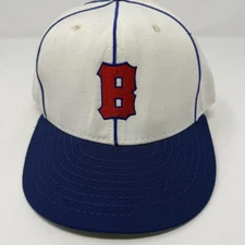 Vintage Boston Braves Hat Cap Fitted American Needle Black Diamond Series 7 1/2
