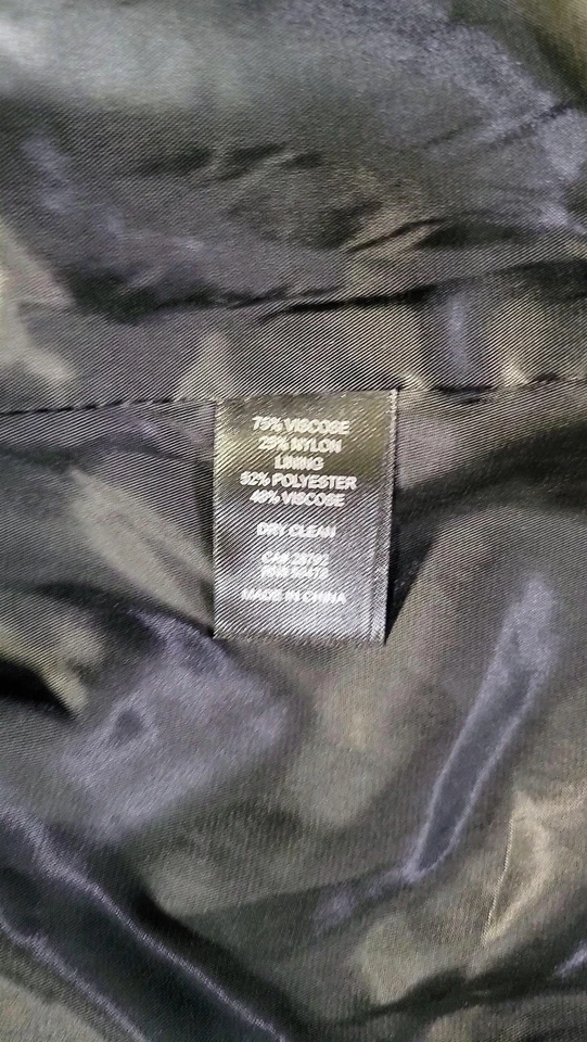 Blazer House of Harlow 1960 para mujer mediano negro chaqueta de terciopelo elegante forrado elegante Foto 4 de 4