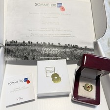 WW1 Somme 100 Centenary Poppy Boxed Art Metal 1/7/1916 RARE 1st Ed