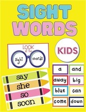 Sight Words For Kids: 100 Sight Words Kindergarten Workbook Ages 4-8 - Learn to