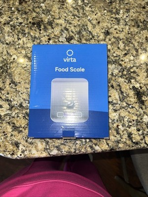 Virta Food Scale, 5000g Digital Kitchen Scale Weight Grams Ounces Pounds NIB