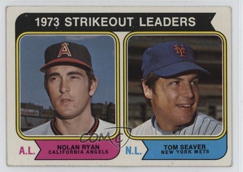 1974 Topps League Leaders Nolan Ryan Tom Seaver #207 HOF 2d4 - Bild 1 von 3