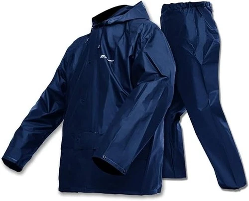 Traje Para Lluvia Impermeable con Capucha Chaqueta y pantalón Ropa Large image 3
