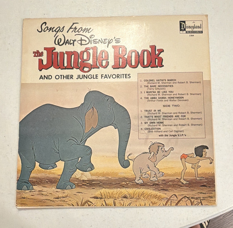 Disneyland Records Disney The Jungle Book Songs & Other Jungle Favorites