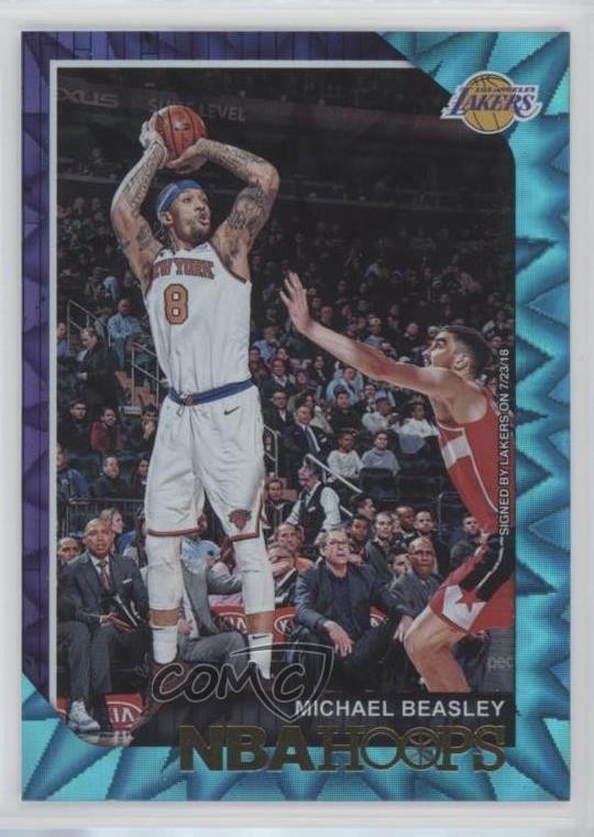 2018-19 Panini NBA Hoops Teal Explosion Michael Beasley #38 uy6