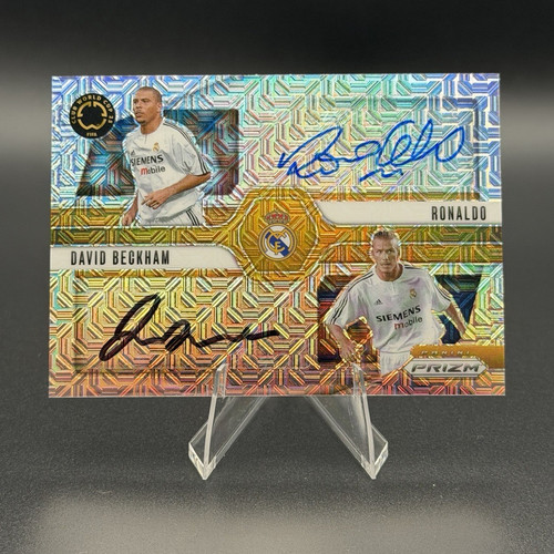 David Beckham / Ronaldo #DS-RA 2025 Panini Prizm FIFA Club World Cup Dual Signature card