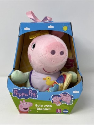 NEW Peppa Pig Baby Evie with Blanket Soft Plush Toy