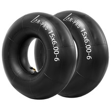  2-Pack 15x6.00-6" Inner Tubes with TR87 Bent Valve Stem   Replacement Heavy...