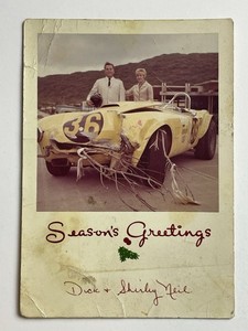 1960’s Dick Neil SHELBY COBRA Christmas Photo Hairy Canary #36 Race car