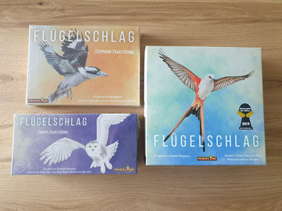 Brettspiel Feuerland Flügelschlag Bundle mit Ozeanien- & Europa-Erweiterung