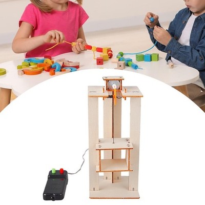 DIY Model Electric Elevator Kits Kids Science Kits Developmental Toy Gift