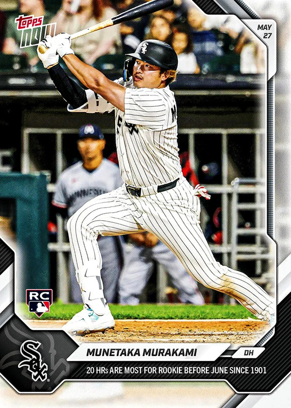 Munetaka Murakami (RC) RARE 2026 Topps Now #257 | Most HRs for Rookie Debut 1901