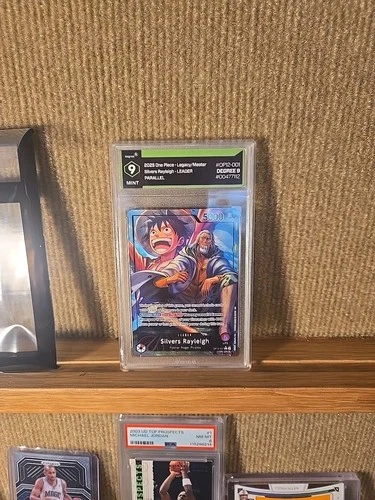2025 PSA 10 Silvers Rayleigh OP12-001 Legacy of the Master One Piece Card
