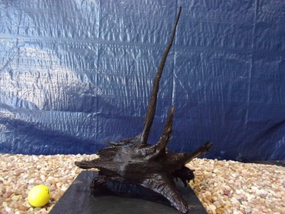 X-Large Driftwood Mounted on Slate 18''x14''x13'' Aquarium Reptile Natural Art