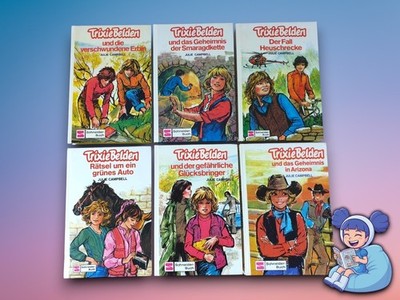  6x Trixie Belden Bücher von Julie Campbell aus den 70er & 80er Jahren 
