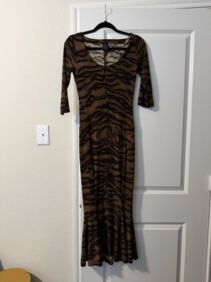tiger bodycon dress Tiger Print Nefertiti Bodycon Dress L