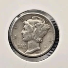 1942-P Mercury Dime 90% Silver US Mint Philadelphia
