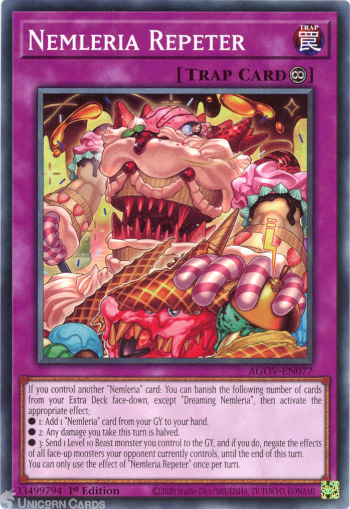 AGOV-EN077 Nemleria Repeter :: Common 1st Edition YuGiOh Card