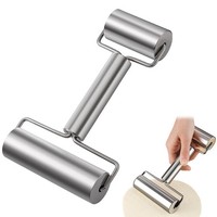 Nudelholz Teigroller Rolling Pin Von Teig, Pizza, Kuchen, GebäCk, Silber