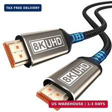 8K Long HDMI Cable 20FT, Ultra High Speed HDMI 2.1 48Gbps Cable, 8K 60Hz, 4K 120