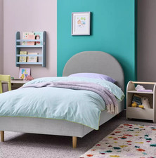 Kids Olivia Single Bed Frame Grey | Children's Bedroom Single Bedstead Furniture