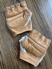 A.K. Leather & Textile, Half Finger Leather and Crochet Mesh Gloves, Size XXL — photo 3