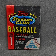 1993 Topps Stadium Club Series 1 One Baseball Wax Packs