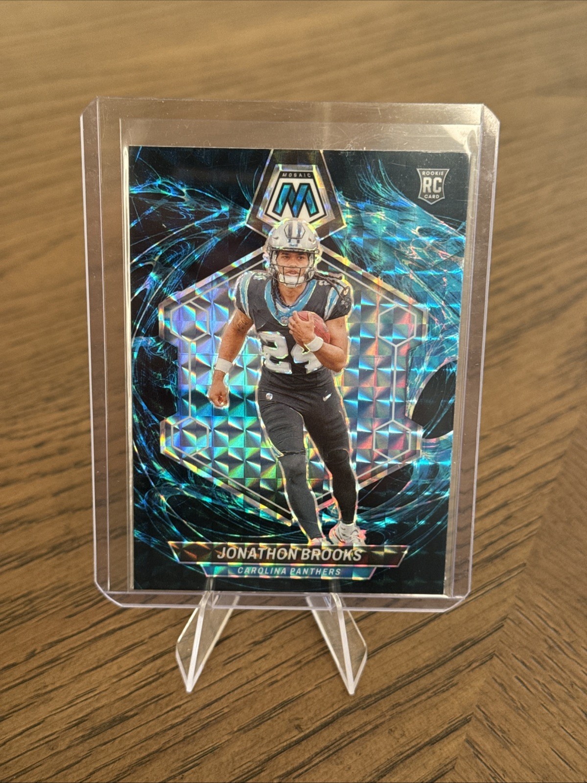 2024 Panini Mosaic - Rookies Jonathon Brooks #345 Genesis Mosaic Prizm (RC)