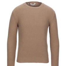 Rebranded NWT 100 Recycled Cashmere Rib Knit Sweater 48 S / M Italy