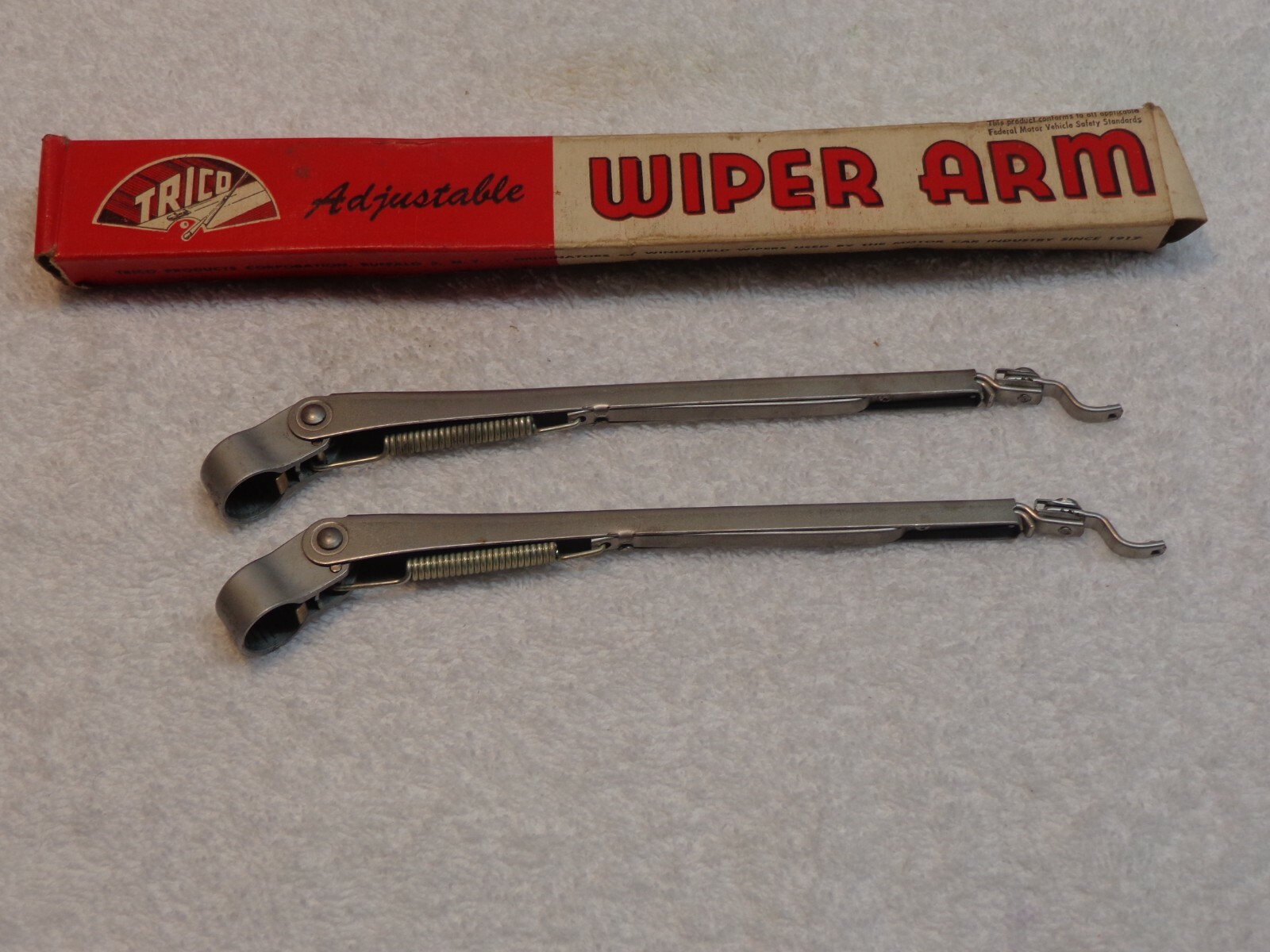 (2)..‘NOS’ Trico Wipers Arms.....Adjustable 7 ¾” 12 ¼”.....Made in