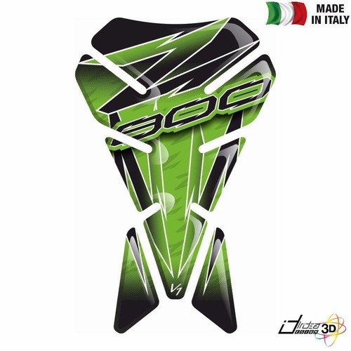 Protection Bouchon Réservoir Effet 3D Pour Kawasaki Z900 - Vert Foncé - Anti-rayures - Facile à Poser
