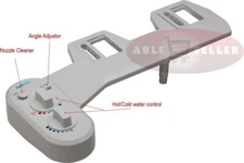 FRESH WARM HOT WATER NON-ELECTRIC ADJUSTABLE ANGLE BIDET TOILET ATTACHMENT