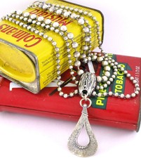 Silpada N1900 Sterling Silver 925 Oxidized 3-Strand Beaded Swag Necklace 46.2G