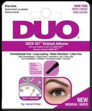 Confezione 2 Adesivi Ardell Duo Quick Set Striplash Asciuga Tono Scuro 5g Senza Lattice