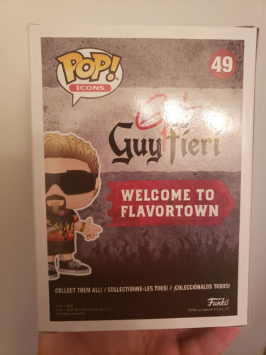 Funko Pop Icons Guy Fieri with Burger Vinyl Figure #49 W/ Protector Fast Ship - Picture 2 of 6