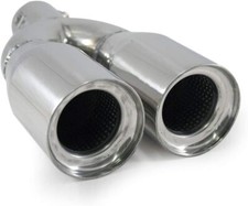 Auspuffblende Endrohr Edelstahl Doppel Universal Für Opel Corsa Astra Vectra