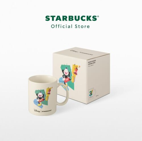 Starbucks Disney Mickey Mouse Ceramic Mug Cup 12oz 2024 New Korea Exclusive - Picture 1 of 24