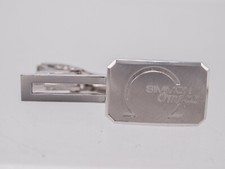 1970s Camera Store Dealer Promo Tie Clip Simmon Omega Enlargers "Silver"