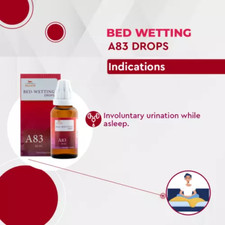 Allen Homeopathic A83 BED-WETTING Drops 30ml , 100 Natural  Safe