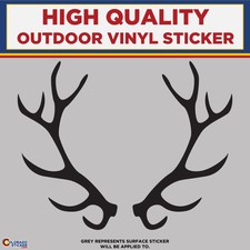 Elk Antlers Die Cut High Quality Vinyl Stickers Elk Antlers Die Cut High Quality Vinyl Stickers