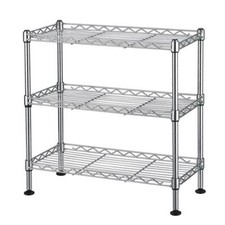 3-Tier Storage Shelves Adjustable Wire Shelving Heavy Duty Storage Rack