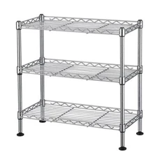 3-Tier Storage Shelves Adjustable Wire Shelving Heavy Duty Storage Rack