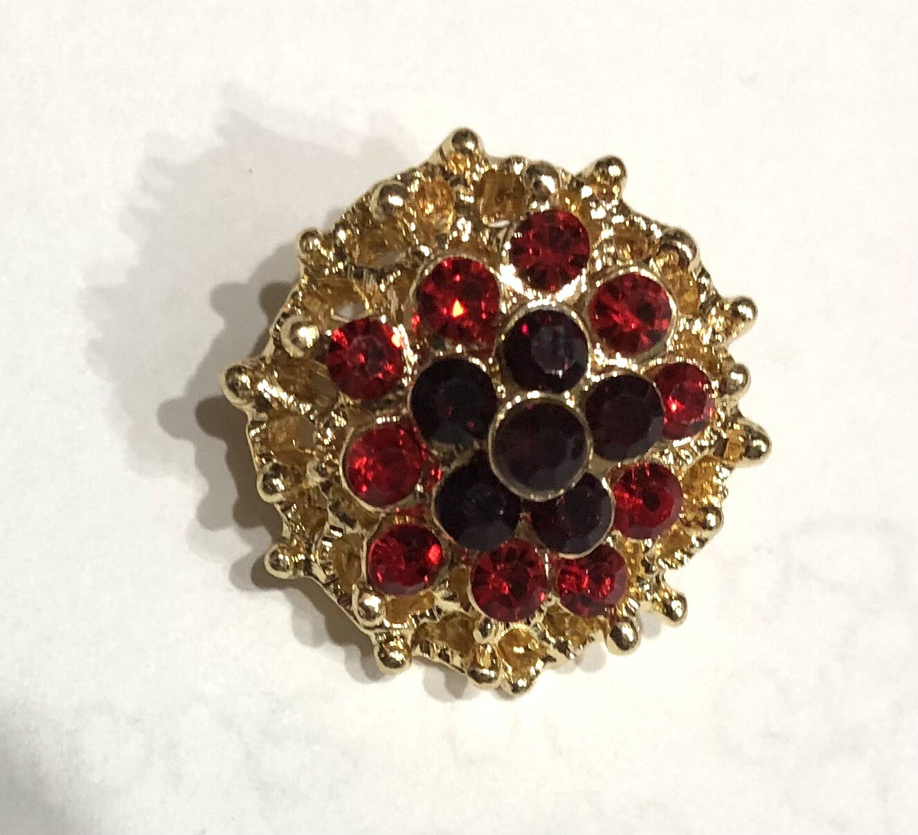 Fashion Jewelry Red Jeweled Brooch Rhinestones Mini Pin NWOT (A)141 eBay