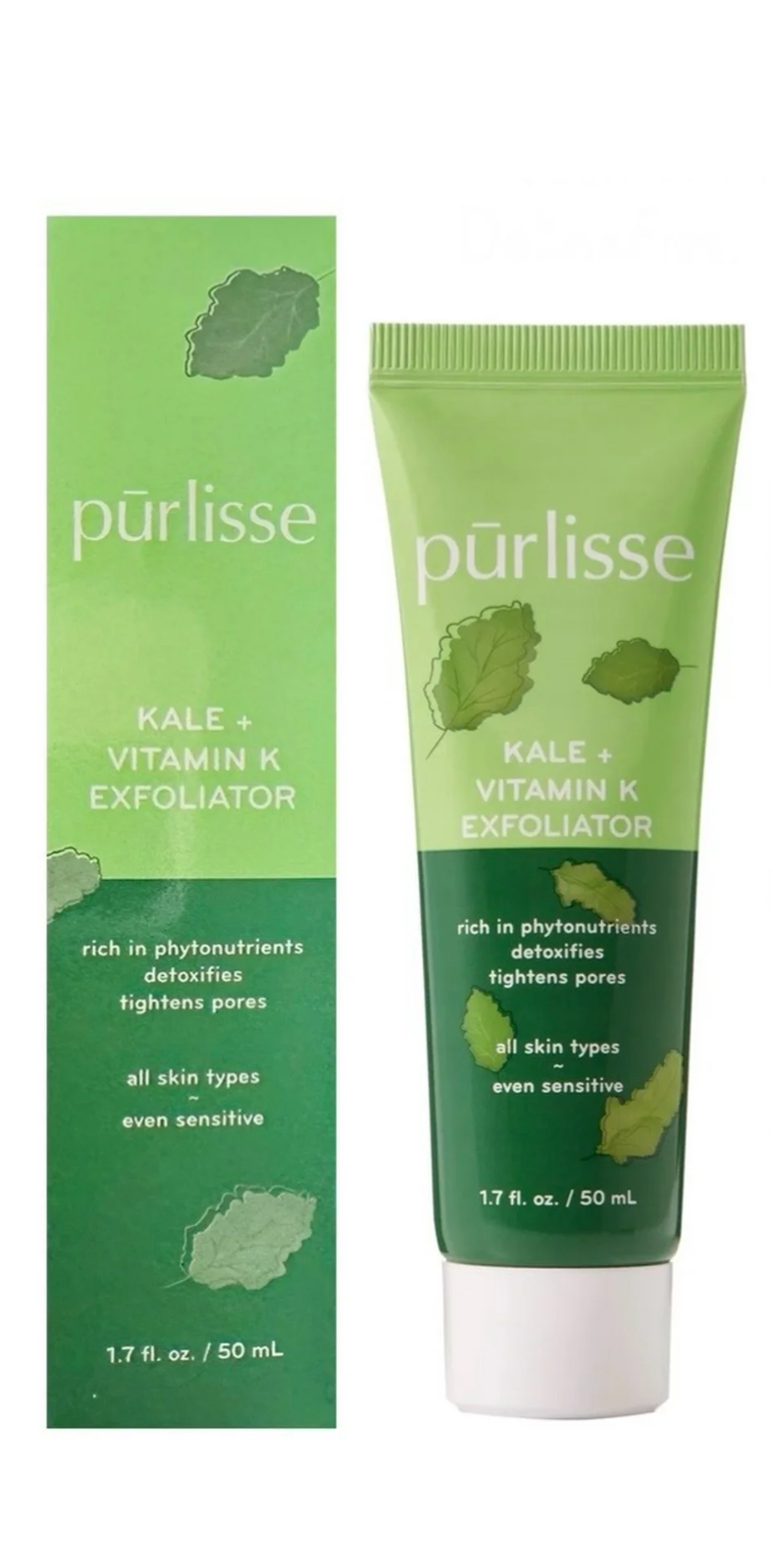 Purlisse Kale & Vitamin K Exfoliator 1.7oz Full Size Sealed Fresh-image