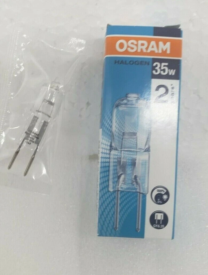 5PK Osram 64432 35W 600lm 12V 2900K Gy6.35 T4 Clear Halostar Specialty Bulb - Image 3 of 3