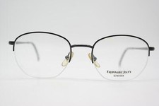 Vintage Glasses FACONNABLE JEANS FJ537 Black Silver Half-Rim Eyeglass Frame