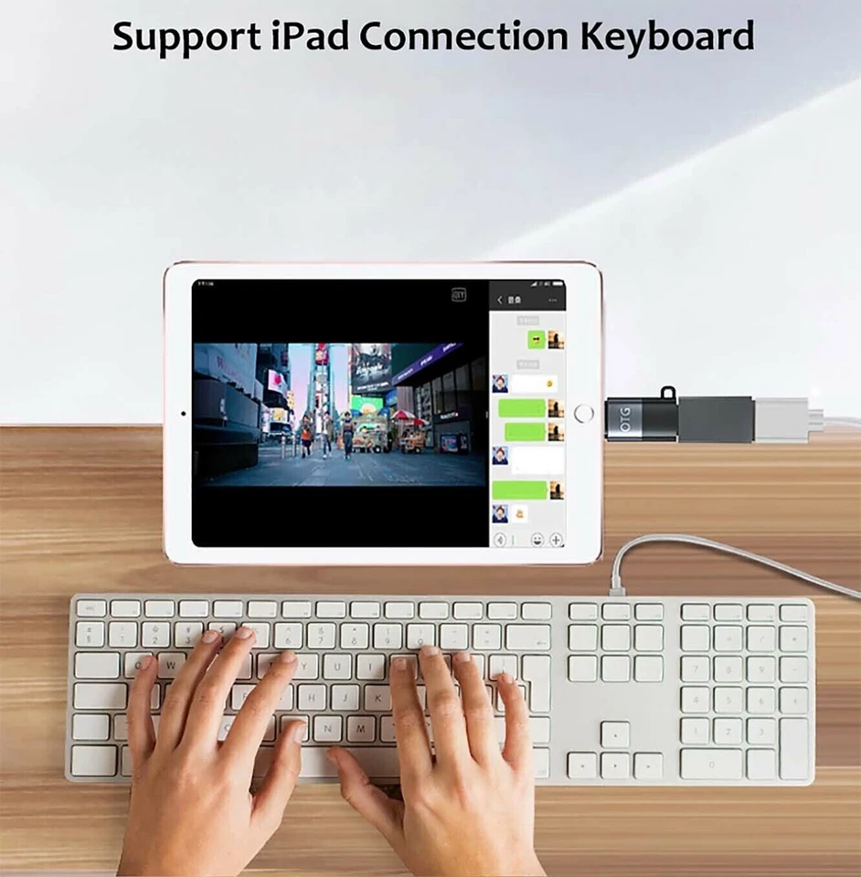 Adaptateur IOS mâle vers USB type C femelle pour iPhone 12/11/X 8 Plus/7 SE - Photo 4/4